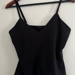 Elegant Black Women's Top Built In Bra Athletic